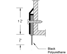 Reese 772A 36" Door Sweep - Mill Finish Aluminum - Polyurethane Insert