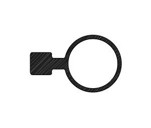 Reese 775_ Polyurethane 36" Black Polyurethane Replacement Insert only