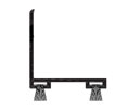 Reese DB593AP 24" Door Shoe with Extender and Pile insert - 1-3/16" Width - Mill Finish Aluminum