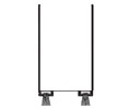 Reese DB600AP 34" Door Shoe with Extender and Pile insert - 1-15/16" Width - Mill Finish Aluminum