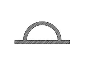 Reese V138 12 Vinyl Replacement Insert only for V138_ Thresholds, 12" length