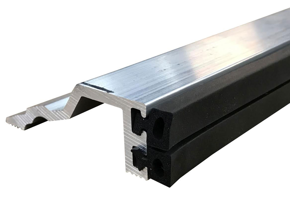 Reese 524AN 66" Aluminum Butt Threshold with Double Neoprene Gasket 2.45" W x .875" H