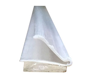 Reese 796W 48" White Vinyl Astroflex Self Adhesive Strip