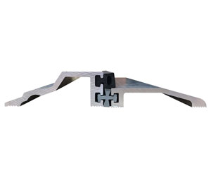 Reese S498A 36" Thermal Break Panic Threshold with Neoprene Insert - 5"W x 1/2"H - Mill Finish Aluminum