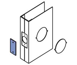 Republic 3831004 CH (161) Lock Edge Filler Plates - 110 FHMS #8/32
