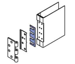 Republic 3980921 Uni-Fit 5" Hinge Shim Heavy Wt. to Standard Wt.