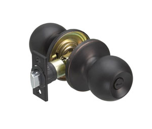 Richelieu 1040ORBBKBC Ball Knob with 4-Way Latch - Privacy (C10B)