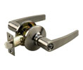 Richelieu 1140ANET0BC Residential Lockset - Straight Lever with 4-Way Latch - Entrance (C17A) - Assorted Key