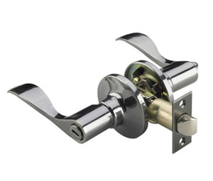 Richelieu 1142ANBKBC Wave Lever with 4-Way Latch - Privacy Right (C17A)