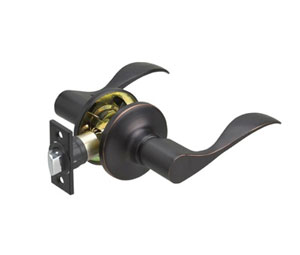 Richelieu 1142ORBPSBC Wave Lever with 4-Way Latch - Passage (C10B)