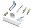 Richelieu 14028WBC 4-Panel Bi-Fold Door Hardware Kit - 72" Opening