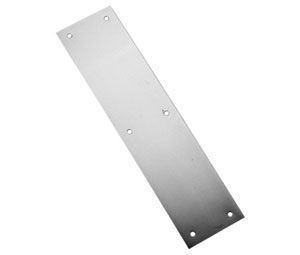 Richelieu 1416010 Push Plate - 15" Length, Aluminum Finish