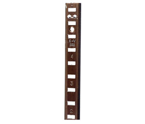 Richelieu 255ALBRN96 5/8" U-Shaped Aluminum Pilaster - 100" Length