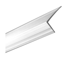 Richelieu 580510 Metallic L-Shaped Cover Profile - Aluminum Finish