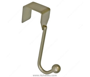 Richelieu 99854BAG Utility Over-the-Door Hook - Single, Pewter