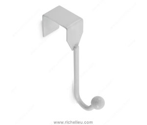 Richelieu 99901 Utility Over-the-Door Hook - Single, White