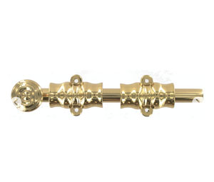 Richelieu MV2124C605 Solid Brass Colonial Style Surface Door Bolt - Polished Brass