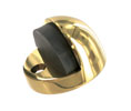 Richelieu MV2313613 Floor Mounted Dome Door Stop - Solid Brass, Oil-Rubbed Bronze Finish