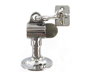 Richelieu MV2352605 Commercial Floor Mounted Door Stop with Holder - Polished Brass