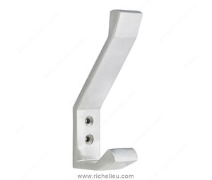 Richelieu RH1273021170 Contemporary Metal Hook - Single, Stainless Steel