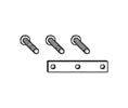 Rixson 70314 Arm Mounting Screws and Plate