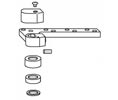 Rixson 252051L 1-3/4" Door Bottom Arm Package