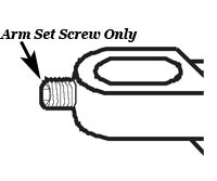 Rixson 26087-PKG (5) Arm Set Screw Only