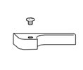 Rixson 73025L AS (LH) Arm Cap and Screw