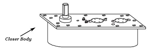 Rixson H40lap Closer Body
