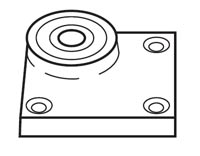 Rixson 14721 AS 147 Floor Portion x Bearing