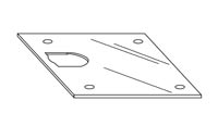 Rixson 1174020 Floor Plate x Screws