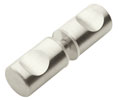 AIW SDK06X2-BN Mont Hard Double Sided Knob for Frameless Heavy Glass Shower Doors - Brushed Nickel