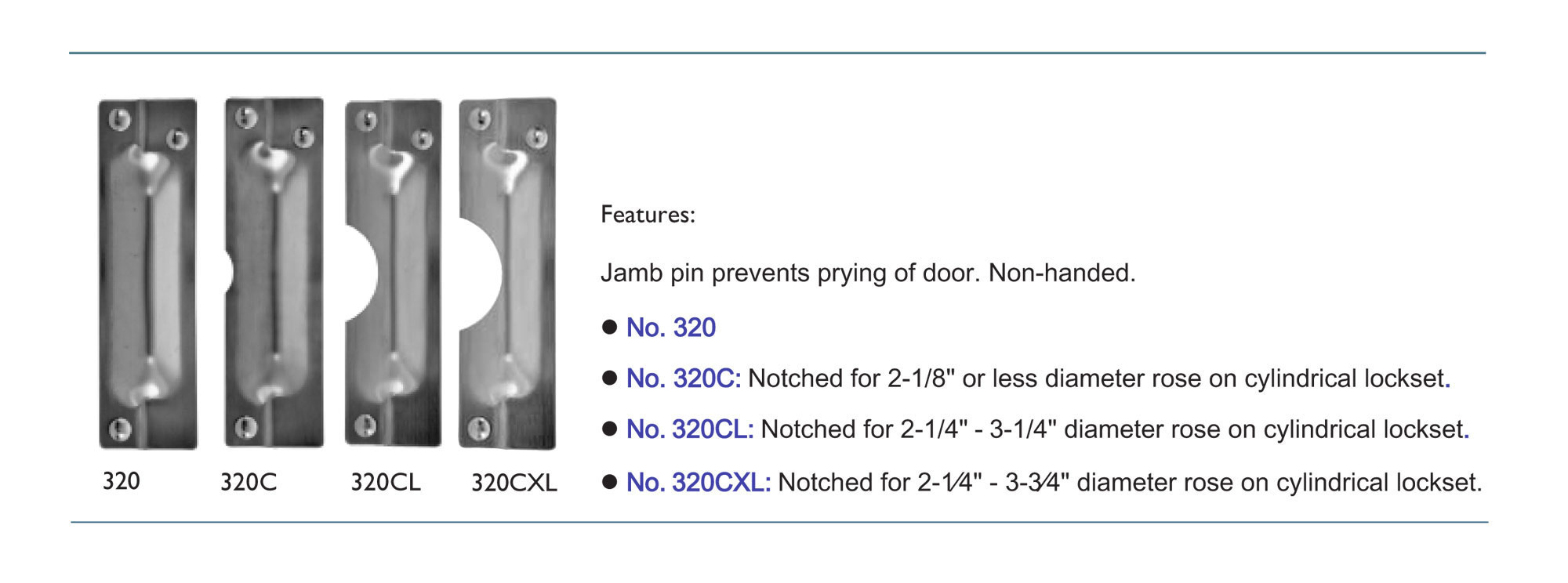 Rockwood 320RKW32D Stainless Steel Latch Protector (32D/630) Satin