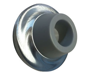 Rockwood 404-626 Satin Chrome Plated Brass Concave Solid Cast Wall Stop