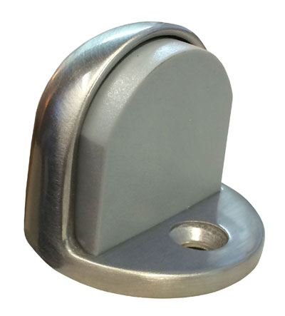 Satin Nickel Plated Clear Coated Brass Cast Universal Dome Stop