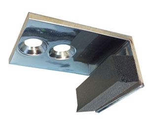 Rockwood 488-618 Polished Nickel Plated Clear Coated Brass Door Stop