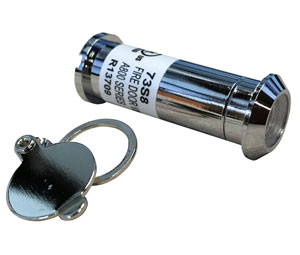 Rockwood 624-CRM 160° Door Viewer with Cover - Bright Chrome