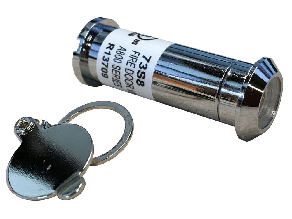 Rockwood 624CRM 160° Door Viewer with Cover Bright Chrome