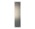 Rockwood 70B-628 3.5"x15"x0.05" Cl. Anod. Aluminum Push Plate - Square Corners - Screw Mount
