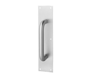 Rockwood 111 x 70C-630 Satin Stainless Steel 10" CTC Pull Handle with Plate