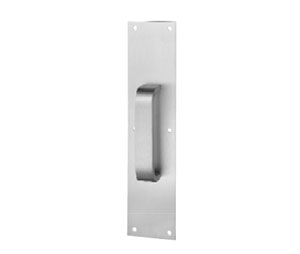 Rockwood 122 x 70C-630 Satin Stainless Steel 6" CTC Pull Handle with Plate