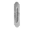 Rockwood 148 x 76C-626 Satin Chrome Plated Brass 8" CTC Decorative Pull Handle with Plate