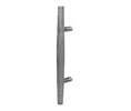 Rockwood Y208-10BE Tapered Wooden Door Pull with Base Plates with Dark Oxidized Satin Bronze, Equivalent  Metal Brackets - 8" CTC