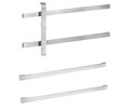 Rockwood 28-628 Clear Anodized Aluminum Push & Pull Bar Set No. 28