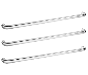 Rockwood 47-3-710 28" CTC Series 47 Triple Solid Push Bar - Dark Bronze Anodized Aluminum Finish