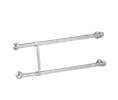 Rockwood 50-606 Satin Clear Coated Brass 1" Diameter Pull Bar