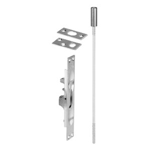 Rockwood 555-612 Lever Extension Flush Bolt - Satin Clear Coated Bronze