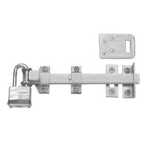 Rockwood 582-12 Satin Stainless Steel 12" Surface Bolt