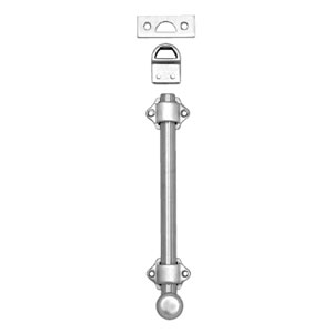 Rockwood 630-8-626 8" Surface Bolt - Satin Chrome Plated Brass