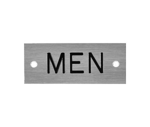 Rockwood 670M-10BE-SA Engraved Sign - MEN - Horizontal - Dark Oxidized Satin Bronze, Equivalent
